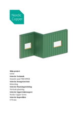 Lastenboek staande naad tegen verluchte bebording - gevel - horizontaal geplaatst - Nordic Green